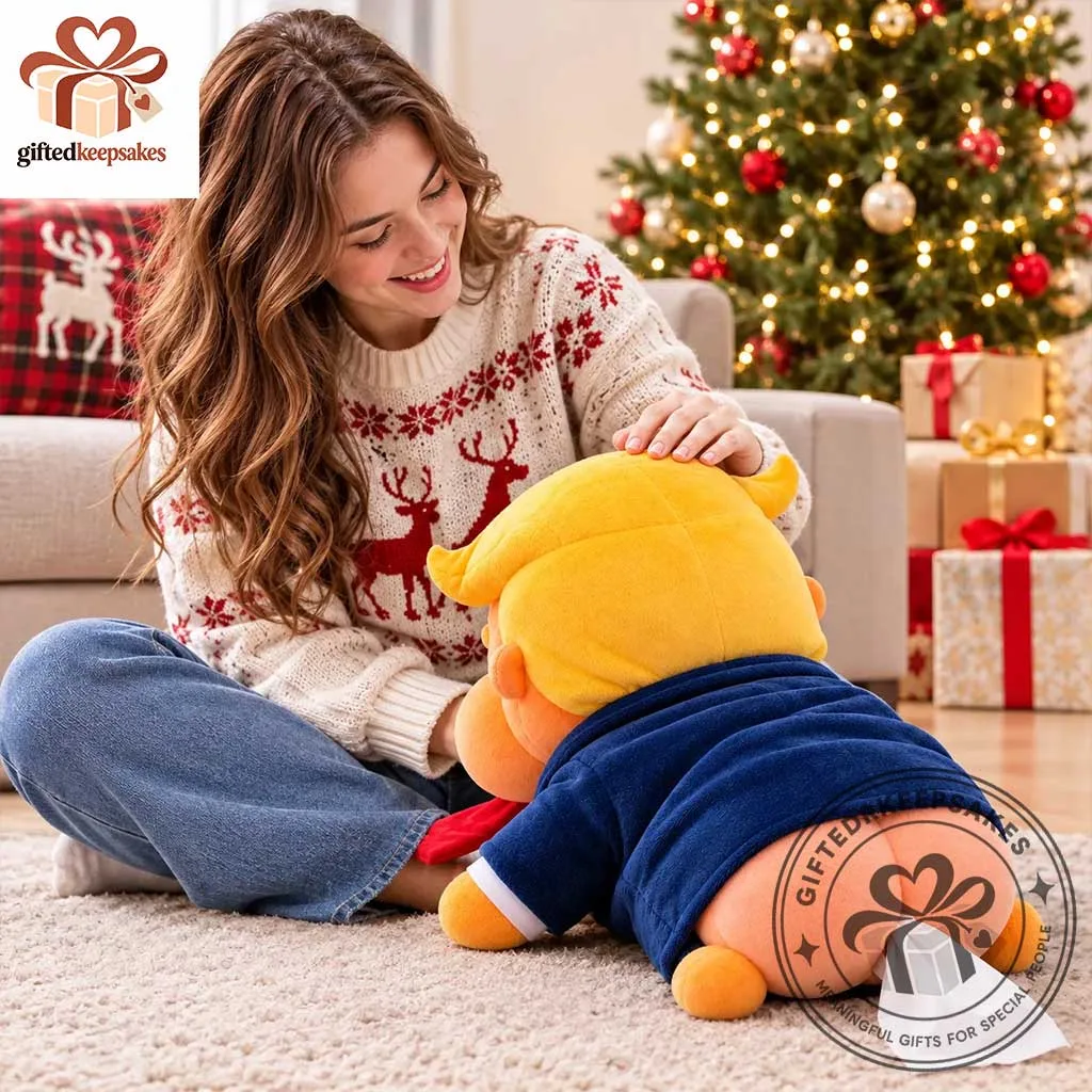 Funny Trump Butt Plush Tissue Box Holder For Home 2026 - Gifted ...